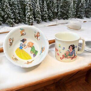 Disney Snow White and the Seven Dwarfs 2 Piece Malamine Cup & Bowl - Selandia